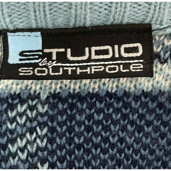 Vintage 90s Bugs Bunny Sweater XL Studio by Southpole Blue Oversize Looney Tunes - Picture 7 of 11